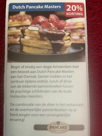 Dutch Pancake Masters Amsterdam Voordeelbon beschikbaar voor biedingen