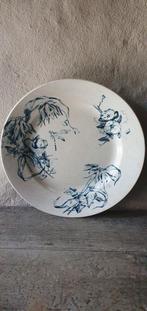 oud frans bord beboterd  patrolkleur libel craquelé, Antiek en Kunst, Ophalen of Verzenden