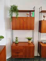 Vintage, modulair wandsysteem, Omnia Möbel, Hilker, Huis en Inrichting, Ophalen, Gebruikt, 25 tot 50 cm, 200 cm of meer