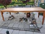 Mooie grote lange eettafel, Ophalen, Gebruikt, 200 cm of meer, 50 tot 100 cm