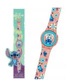 Stitch Horloge - Digitaal - Disney, Sieraden, Tassen en Uiterlijk, Horloges | Kinderen, Ophalen of Verzenden, Nieuw, Roze, Meisje
