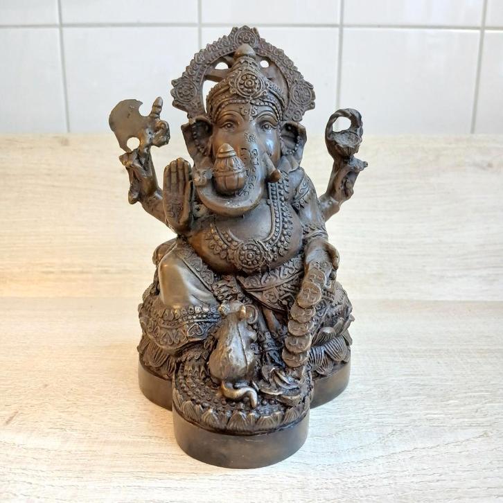 Bronzen Ganesha Beeld VERKOCHT!, Antiek en Kunst, Kunst | Beelden en Houtsnijwerken, Ophalen of Verzenden