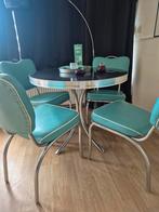 Bel air dinner eettafel met 4 stoelen, Ophalen, Zo goed als nieuw