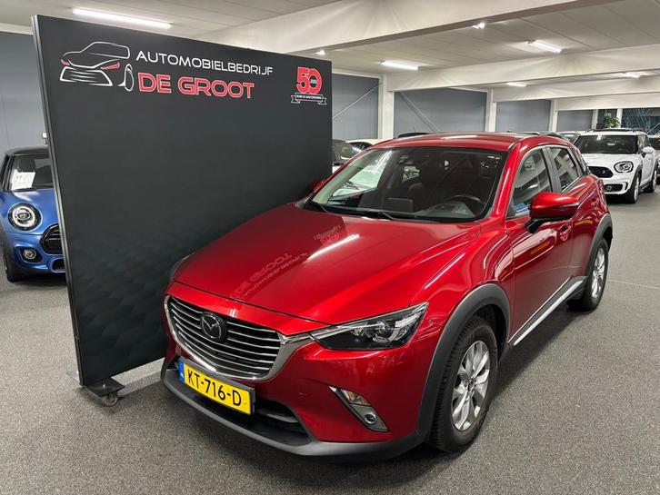 Mazda CX-3 2.0 SkyActiv-G 120 GT-M NL-Auto met leder, Naviga, Auto's, Mazda, Bedrijf, Te koop, CX-3, ABS, Achteruitrijcamera, Adaptive Cruise Control