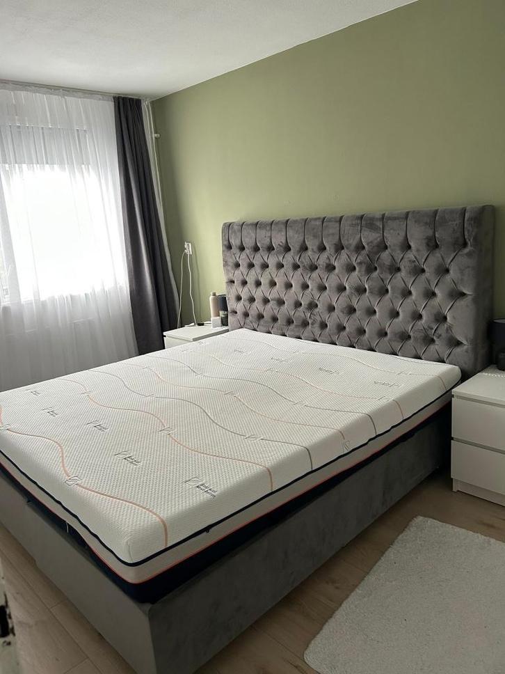 Luxe Boxspring met M Line Iconic Star 3 Matras – 180x200 cm, Huis en Inrichting, Slaapkamer | Boxsprings, Zo goed als nieuw, 180 cm