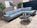 ZGAN Montel Soul Design Hoekbank - Grijs/Blauw - 290 x 225, Huis en Inrichting, 250 tot 300 cm, -, -, Hoekbank