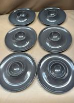 6 melamine eierdoppen eierdop grijs retro, Ophalen of Verzenden, Huis en Inrichting