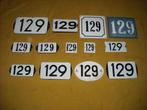 oud emaille huisnummer 129 ook 130 131 132 133 134 135 136 8, Ophalen of Verzenden