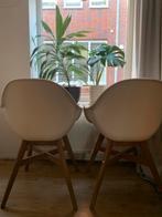 2 Witte IKEA Kuipstoelen, Huis en Inrichting, Stoelen, Ophalen, Kunststof, Twee, Wit