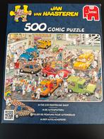 Jan van Haasteren 500 stukjes - Autospuiterij, Ophalen of Verzenden, 500 t/m 1500 stukjes, Zo goed als nieuw, Legpuzzel