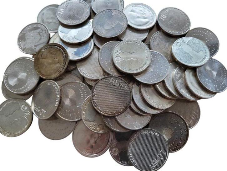 Nederland ruime 1 kilo zilveren 10 Euromunten, Postzegels en Munten, Edelmetalen en Baren, Zilver, Ophalen of Verzenden