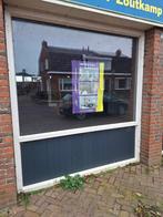 Groot kunststof kozijn met hr++ glas (windscherm?), Doe-het-zelf en Verbouw, Kunststof, Raamkozijn, 75 tot 150 cm, Ophalen