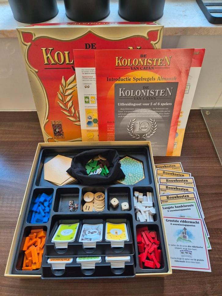 Kolonisten van Catan 3-6 spelers Jubileumeditie, Hobby en Vrije tijd, Gezelschapsspellen | Bordspellen, Zo goed als nieuw, Ophalen of Verzenden