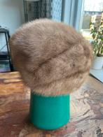 Vintage bontmuts mink S, 55 cm (S, 6⅞ inch) of minder, Ophalen of Verzenden, Hoed, Zo goed als nieuw