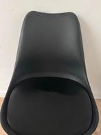 6 Zwarte Kuipstoelen, Huis en Inrichting, Stoelen, Kunststof, Gebruikt, Zwart, Ophalen of Verzenden