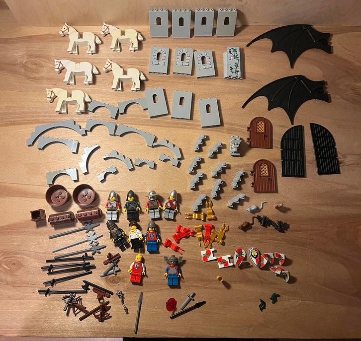 Lego Partij/Lot Kingdom/Knights/Ridder Onderdelen/Minifigure, Kinderen en Baby's, Speelgoed | Duplo en Lego, Gebruikt, Lego, Losse stenen