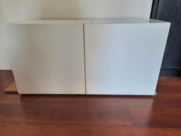 2 metod bovenkasten H60xB60xD37 met mat witte deuren beschikbaar voor biedingen