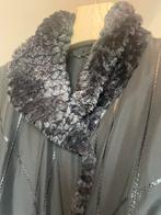 Elegante damesjas met bontkraag, Ophalen of Verzenden, Zo goed als nieuw, Maat 38/40 (M), Zwart