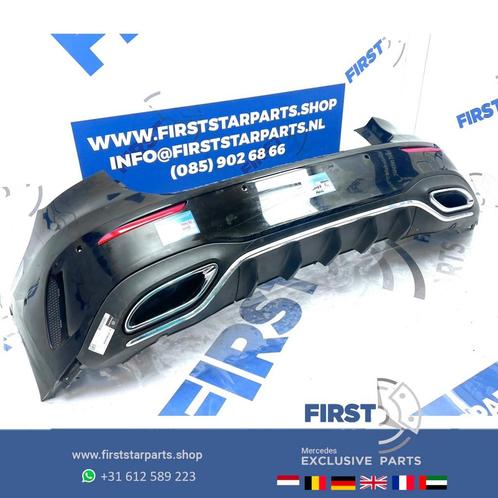 W177 A KLASSE AMG ACHTERBUMPER COMPLEET ZWART WIT GRIJS Merc, Auto-onderdelen, Carrosserie en Plaatwerk, Bumper, Mercedes-Benz