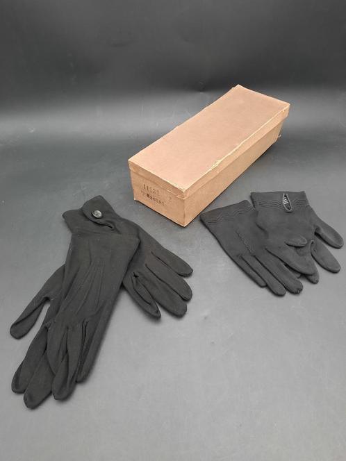 2 paar oude zwarte handschoenen, begin 1900, Antiek en Kunst, Curiosa en Brocante, Ophalen of Verzenden
