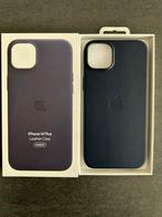 Apple iPhone 14 Plus leather case ink (nieuw), Ophalen, Nieuw, IPhone 14 Plus, Frontje of Cover