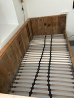 Houten bed incl lattenbodem en onderschuifruimte, Ophalen, 85 tot 100 cm, Gebruikt, Lattenbodem