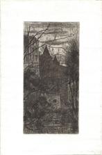 Anton Louis Koster ets "Park Impressie in de Schemering", Huis en Inrichting, Ophalen, Minder dan 50 cm, Gebruikt, Oorspronkelijke maker