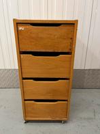 Vintage ladekast schoolkast kastje, Huis en Inrichting, Kasten | Ladekasten, Ophalen, Minder dan 50 cm, Zo goed als nieuw, 3 of 4 laden