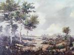 Hollandse School (XX) G.J. Hijgers - Heidelandschap, Antiek en Kunst, Kunst | Schilderijen | Klassiek, Ophalen of Verzenden