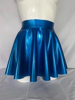Latex skater skirt metallic blue New, Verzenden, Nieuw, Blauw, Boven de knie