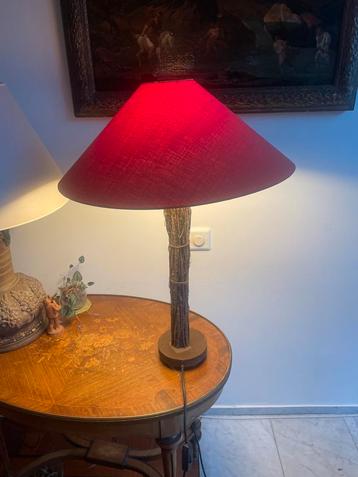 Twijgjes Lamp met Oranje Kap beschikbaar voor biedingen