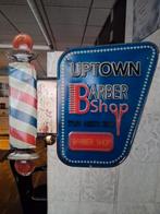 Metalen wandbord barber, Ophalen, Zo goed als nieuw
