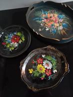 Vintage dienblaadjes, Ophalen of Verzenden, Zo goed als nieuw, Hout