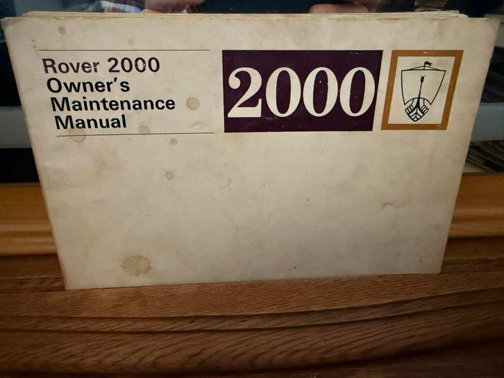 Rover 2000 Onderhoudshandleiding, Auto diversen, Handleidingen en Instructieboekjes, Ophalen of Verzenden