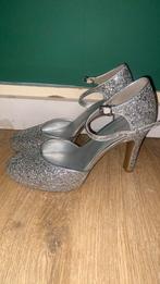 Gala glitter hakken, Pumps, Ophalen of Verzenden, Grijs, Gedragen