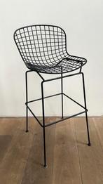 ZGAN 4x Metalen barkruk barstoel draadstaal zwart 105x48x45, Ophalen, Zo goed als nieuw, 90 cm of meer, Metaal