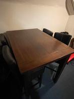 Goede eet tafel met 6 goede krukken, Huis en Inrichting, Tafels | Eettafels, Ophalen, 50 tot 100 cm, Zo goed als nieuw, Vijf personen of meer