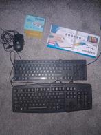 Toetsenbord, Muis, Slimline bleutooth keyboard, 5port switch, Ophalen of Verzenden, Zo goed als nieuw