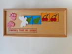 Houten memoryspel. Geheugenspel van hout. Fruit thema., Ophalen, Zo goed als nieuw, Overige typen