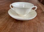 Wedgwood Queen's plain soepkop/soepkom met schotel 12x, Huis en Inrichting, Keuken | Servies, Ophalen of Verzenden, Zo goed als nieuw