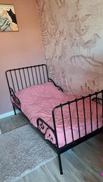 Ikea Minnen zwart meegroeibed, Ophalen, 70 tot 85 cm, Zo goed als nieuw, Lattenbodem