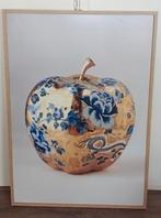 Gouden appel schilderij circa 100x70cm ingelijst, Ophalen, Gebruikt, 125 cm of meer, Schilderij