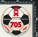 Sticker: 705 - Int. Voetbaltournooi Amsterdam 1980 - Ajax, Ophalen of Verzenden, Zo goed als nieuw, Sport