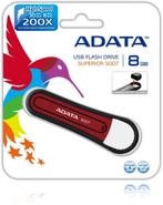 USB STICK  Adata Superior S007 8GB Rood  3.95, Computers en Software, USB Sticks, Nieuw, ADATA, Verzenden, 8 GB