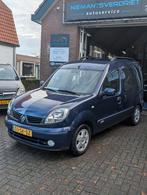 Renault Kangoo 1.6 16V 70KW 2006 Blauw met Airco en trekhaak, Stof, Blauw, 49 €/maand, Origineel Nederlands