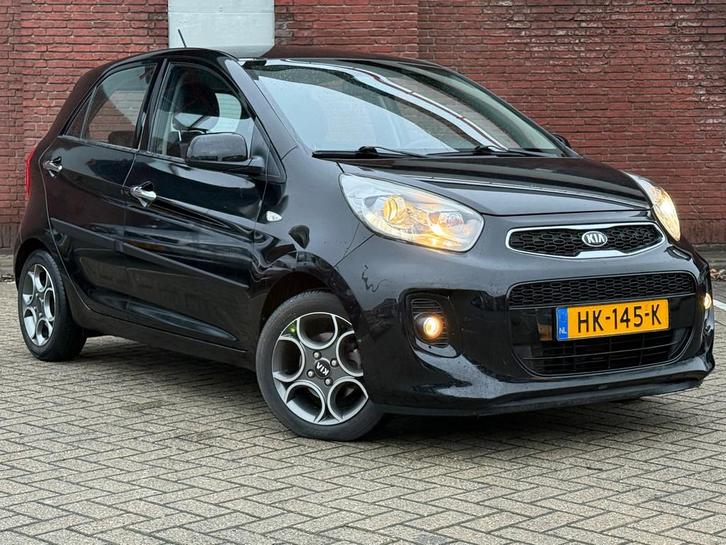Kia Picanto 1.0 CVVT DynamicLine|5DRS|LEDER|LED|CLIMA|DEALER, Auto's, Kia, Bedrijf, Te koop, Picanto, ABS, Airbags, Airconditioning