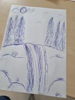 Mooie tekening, Antiek en Kunst, Kunst | Tekeningen en Foto's, Ophalen