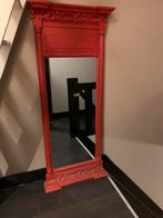 Unieke rode grote spiegel, Ophalen, Rechthoekig, 50 tot 100 cm, 100 tot 150 cm