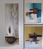3x Schilderijen (abstract), Antiek en Kunst, Ophalen