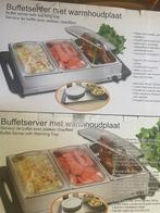 Twee stuksBuffetserver met warmhoudplaat 300 w, 3x2,5l., Huis en Inrichting, Ophalen, Nieuw